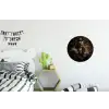 Ijsbeer - Hoed - Bril - Stoel Wandcirkel aluminium klein -kinderkamer