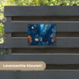 Koraalrif - Vissen - Oceaan - Blauw tuinposter los doek klein -sfeer3