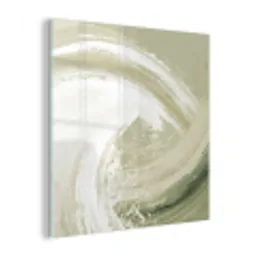 Abstract - Penseelstreken - Golven - Groen plexiglas 5mm klein -z3d