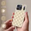 Bloemen - Patroon - Beige Telefoonhoesje iPhone 17 Pro klein 878 -sfeer3_NL