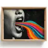 Mond - Golven - Regenboog Dienblad Rechthoek middel -z3d_shopping