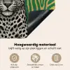 Panter - Zebrapatroon - Groen Inductie beschemer met haakjes middel -ky-onderkant-nl
