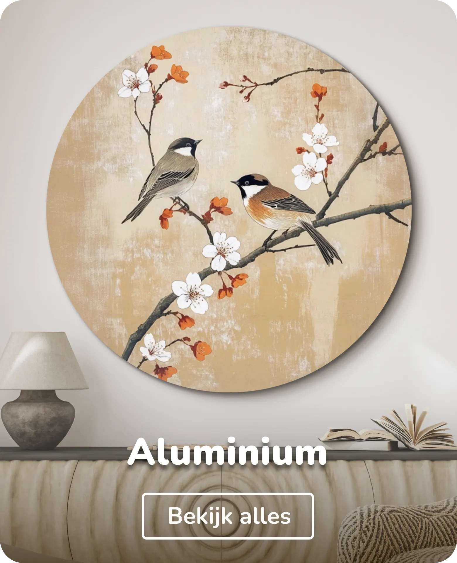 Aluminium muurcirkel