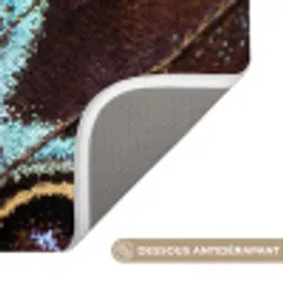 Vleugels - Vlinder - Blauw Badmat klein -USP_AntislipFR