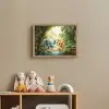 Olifant - Tijger - Bos - Jungle Light Box met batterij (Wandlamp kind) middel -sfeer2_kind