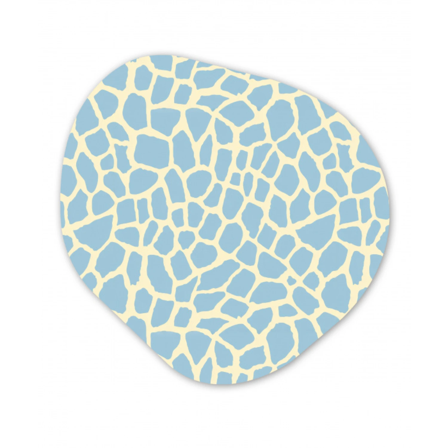 Giraf - Modern - Blauw Wandcirkel Organisch Forex 3mm klein 629 -3d
