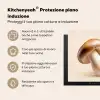Champignons - Zacht - Beige Inductie beschermer vinyl 3mm middel -zzzzzzusp-haakje_IT