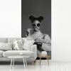 Vrouw - Pasta - Zonnebril fotobehang vinyl groot -woonkamer