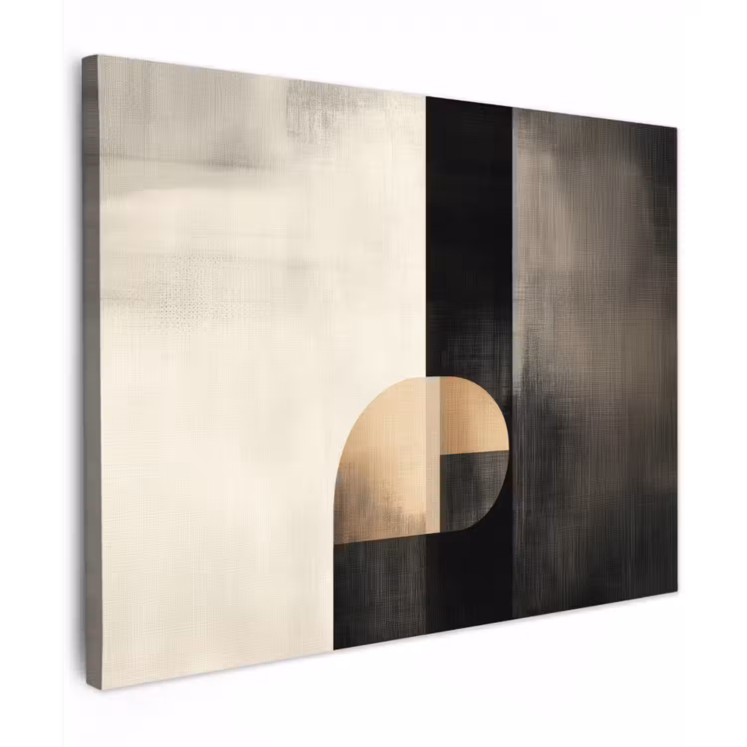 Canvas schilderij - Vormen - Modern - Zwart