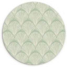 Waaiers - Patroon - Groen Wandcirkel kunststof plaat 5mm dik klein 188 -3d