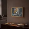 Papegaai - Vogel - Rots - Wit Light Box met batterij (Wandlamp) middel -sfeer1