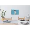 Dalmatiër - Zonnebril - Blauw Muursticker klein -eettafel