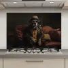 Hond - Sigaar - Hoed - Pak keuken achterwand spatscherm klein -3d_website