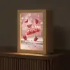 Aardbei - Taart- Eten - Roze Light Box met kabel (Tafellamp) klein -z3d_website