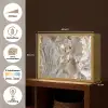Abstract - Marmer - Wit - Bruin - Marmerlook Light Box met batterij (Wandlamp) middel -USP_websiteoverzichtNL
