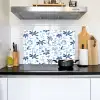 Zee - Strand - Blauw - Wit Inductie beschemer met haakjes klein 777 -sfeer2