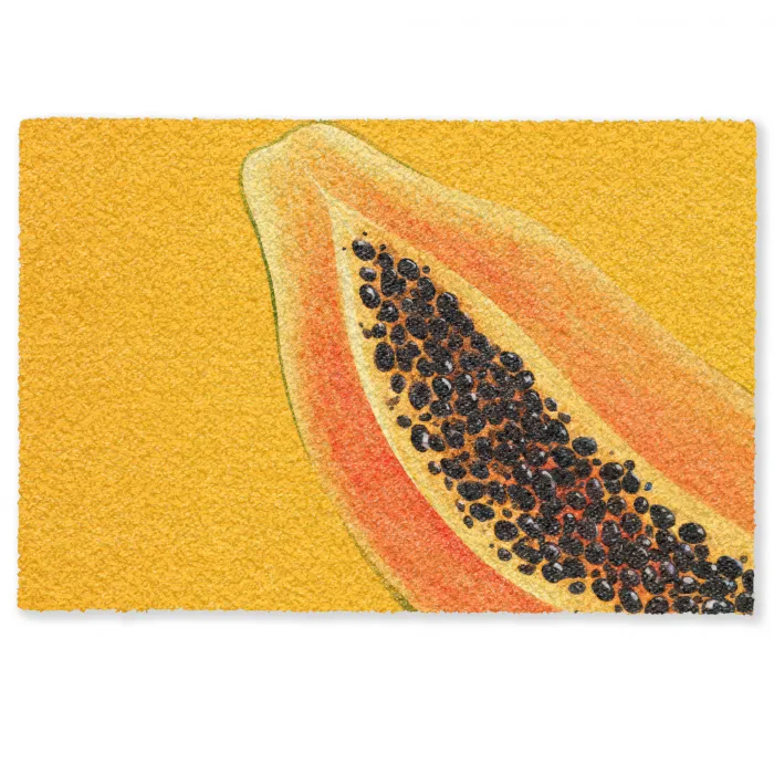 Papaja - Oranje - Topisch Deurmat klein -zkaufland3d