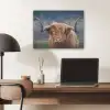 Schotse Hooglander - Koeienkop - Landschap - Natuur - Koe PET vilt klein -sfeer5