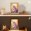 Eenhoorn - Roze - Kleurrijk - Sprookjesbos Light Box met kabel klein -sfeer3_kind