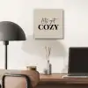 Beige - Winter - Quote - Cozy aluminium wit klein -sfeer5