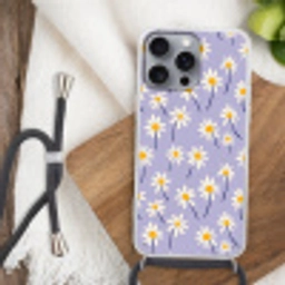 Modern - Madelief - Paars Hoesje iPhone 16 Pro Max met koord klein 804 -sfeer4