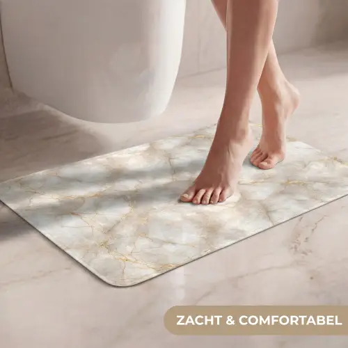 Zandkleurig - Marmer - Natuursteen WCmat klein 1009 -USP_ZachtNL