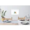 Planten - Sterren - Dinosaurussen - Oranje Muursticker klein -eettafel