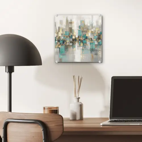 Abstract - Blokken - Goud - Skyline plexiglas 5mm klein -sfeer6