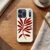 Tak - Bladeren - Rood Telefoonhoesje iPhone 17 Pro klein -sfeer1