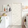 Abstract - Ruit - Beige deurposter klein 289 -sfeer5