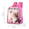 Kitten - Vlinders - Paars - Bloemen Kinderrugzak - Roze middel -productfoto_formaten