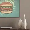Hamburger - Illustratie - Sla - Kaas PET vilt klein -sfeer6_closeup