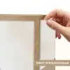 Bruin - Japandi - Abstract Light Box met batterij (Wandlamp) middel -USP_websiteprintNL