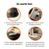 Landschap - Japandi - vogel Inductie beschermer vinyl 3mm klein -zzzzzzz-td-werking