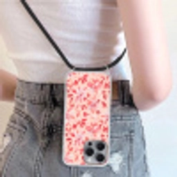 Botanisch - Bloemen - Rood Hoesje iPhone 16 Pro Max met koord klein 804 -sfeer5