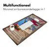Doorkijk - Santorini - Landschap - Blauw - Grieks Muismat XXL klein -sfeer4