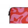 Abstract - Patroon - Rood - Roze - Minimalistisch laptophoes neopreen klein -detail