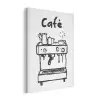 Illustratie - Café - Koffiemachine - Kopjes PET vilt klein -3d