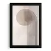 Minimalistisch - Cirkel - Lichtgrijs fotolijst zwart zonder passe partout klein -3d