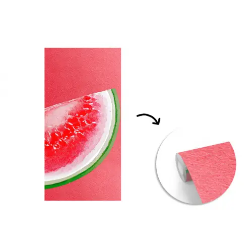 Watermeloen - Rood - Zomers fotobehang vinyl groot -3d