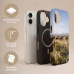 Paarden - Kudde - Bergen - Vrijheid - Wild Toughcase MagSafe Apple iPhone 17 klein -USP_Lagen_NL