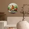 Potten - Kruiden - Hout Wandcirkel plexiglas klein -sfeer1