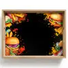 Fastfood - Graffiti - Hamburger - Eten - Modern Dienblad Rechthoek middel -z3d_shopping