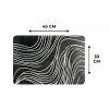Lijnen - Patroon - Abstract - Wit Placemat vinyl groot -specs