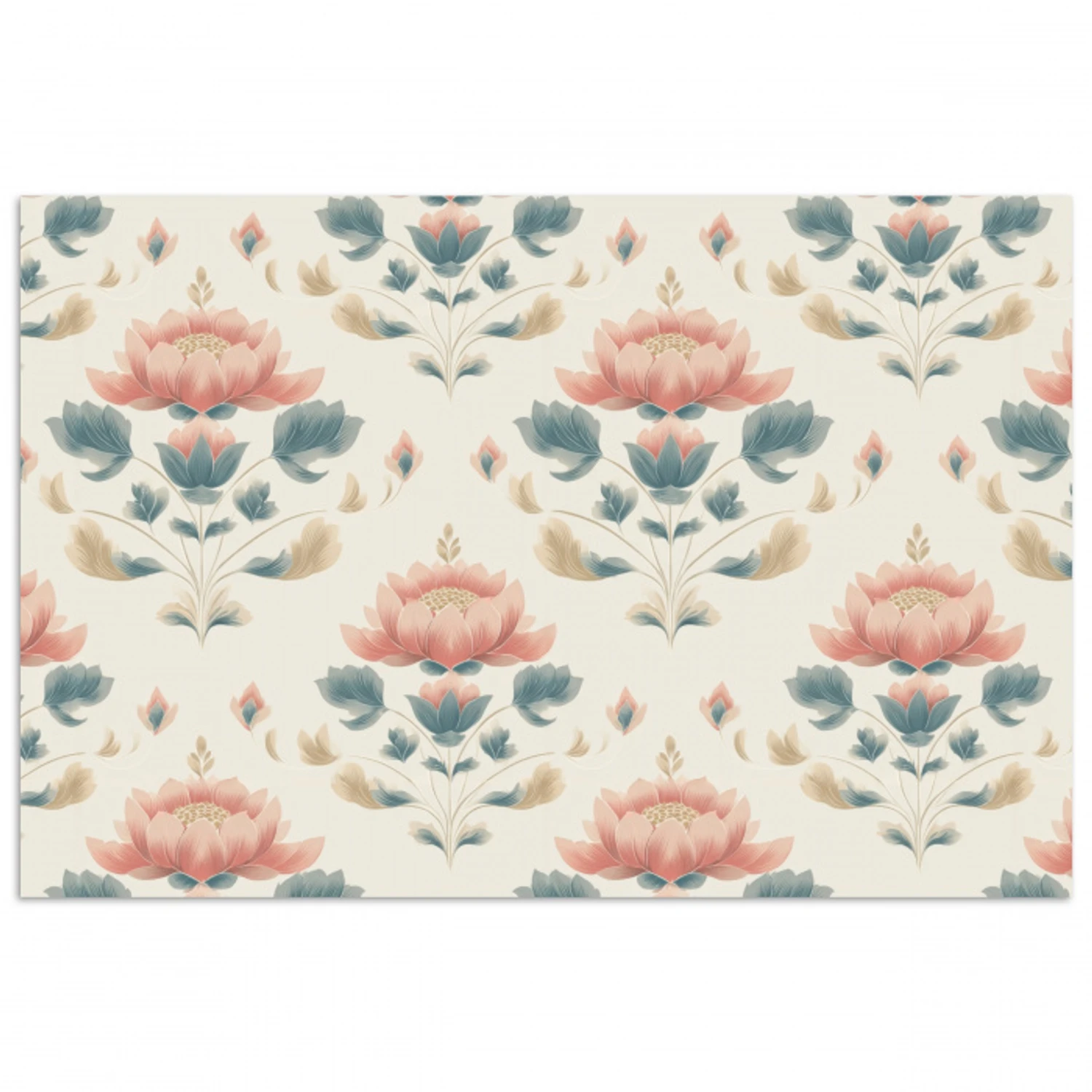 Lotus - Bloemen - Roze poster papier klein 62 -3d