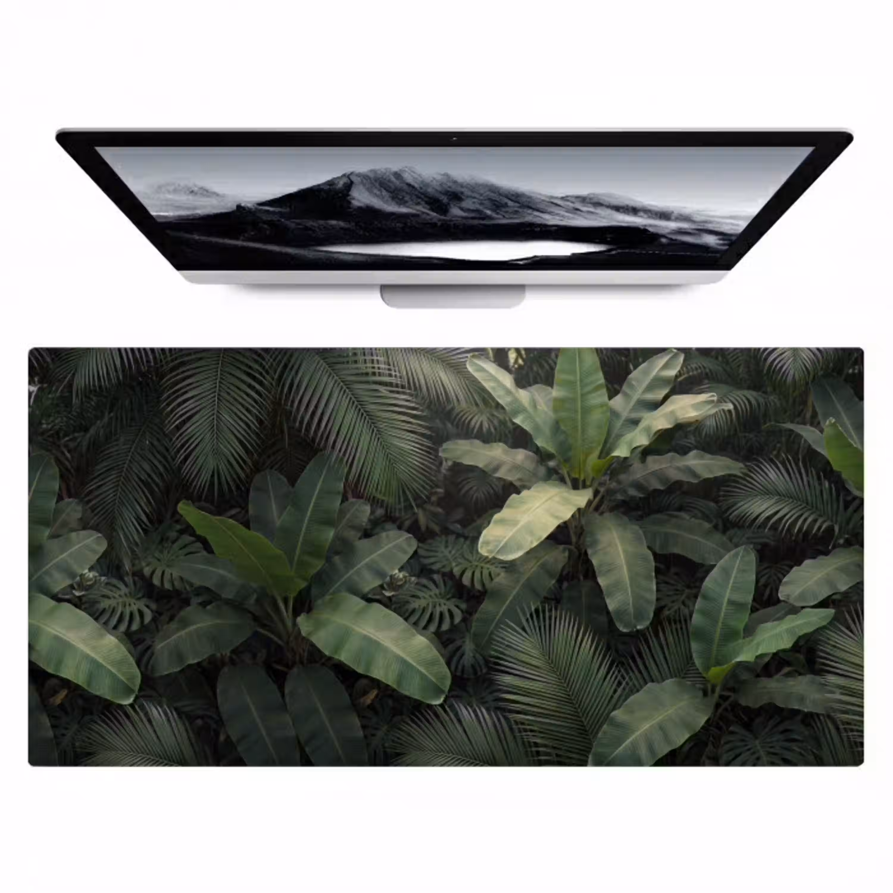 Bladeren - Groen - Tropisch - Natuur Muismat XXL klein -zzz3d