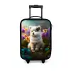 Fluffy Franky Kinderkoffer - Zwart klein -3d