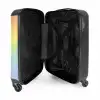 Pastel regenboog Koffer - NBS - Handbagage middel -binnenkant