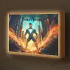 Superhelden - Kinderen - Jongens Light Box met batterij (Wandlamp kind) middel -z3d_website
