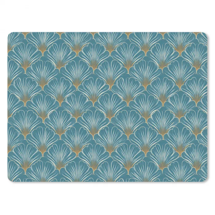 Symmetrisch - Patroon - Blauw muismat rubber klein 262 -3d